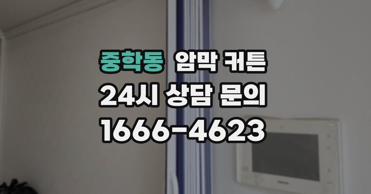 중학동 암막 커튼