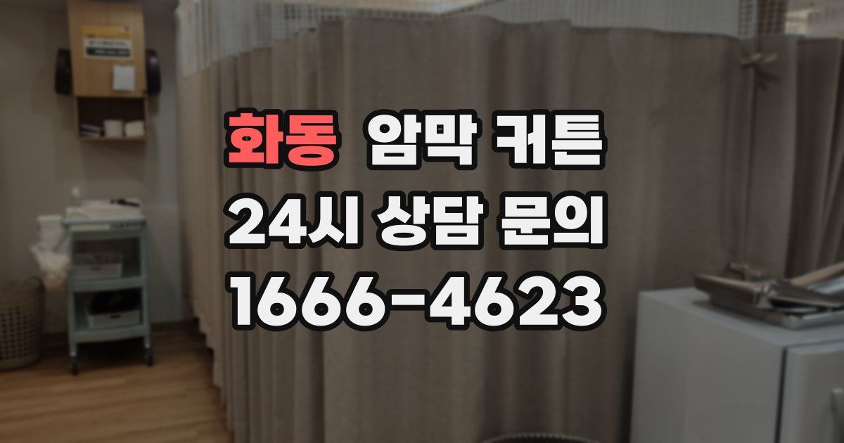 화동 암막 커튼