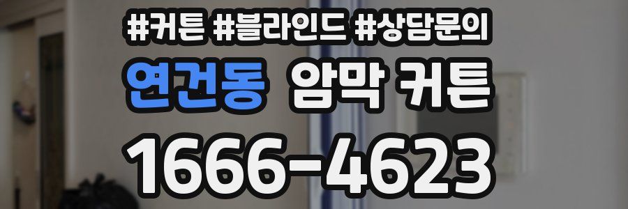 연건동 암막 커튼