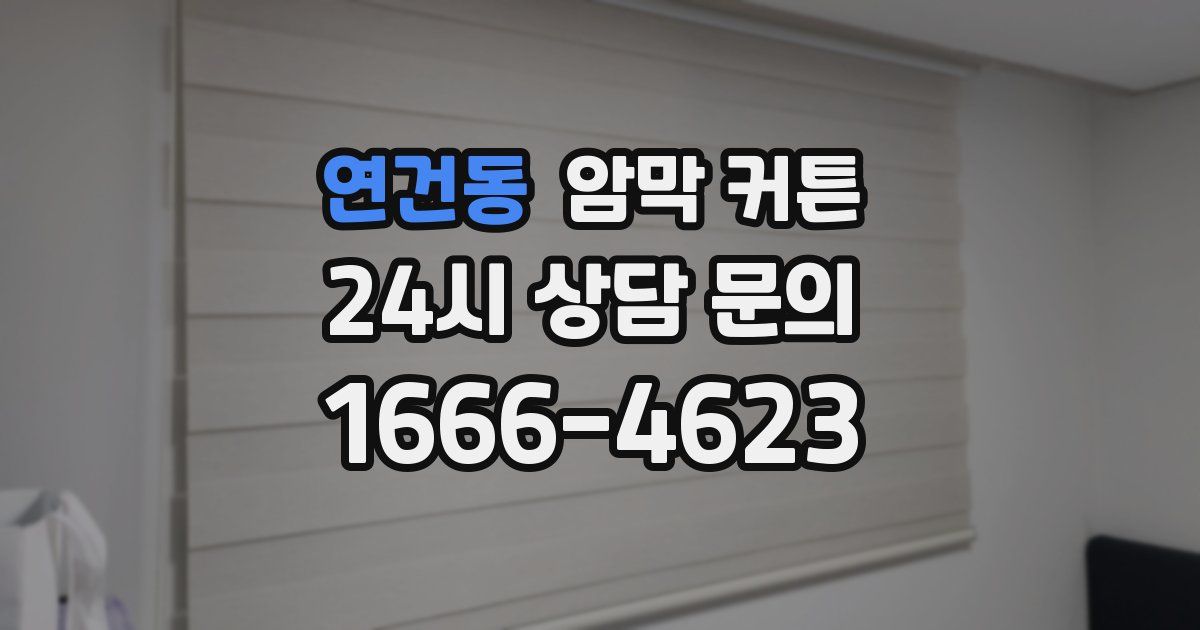 연건동 암막 커튼
