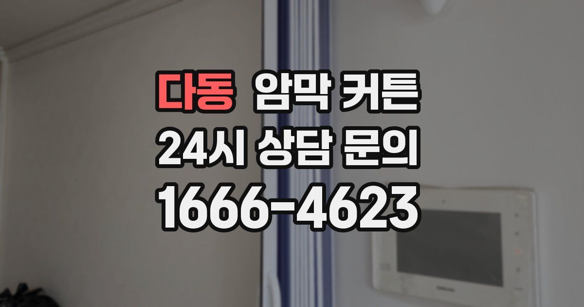 다동 암막 커튼