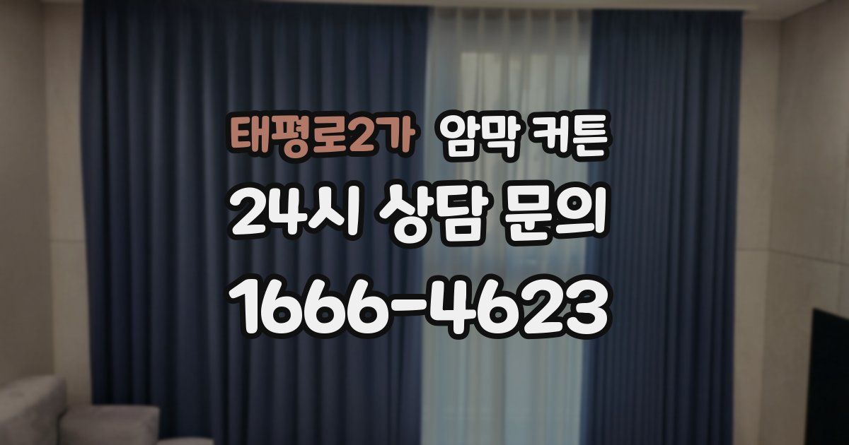 태평로2가 암막 커튼