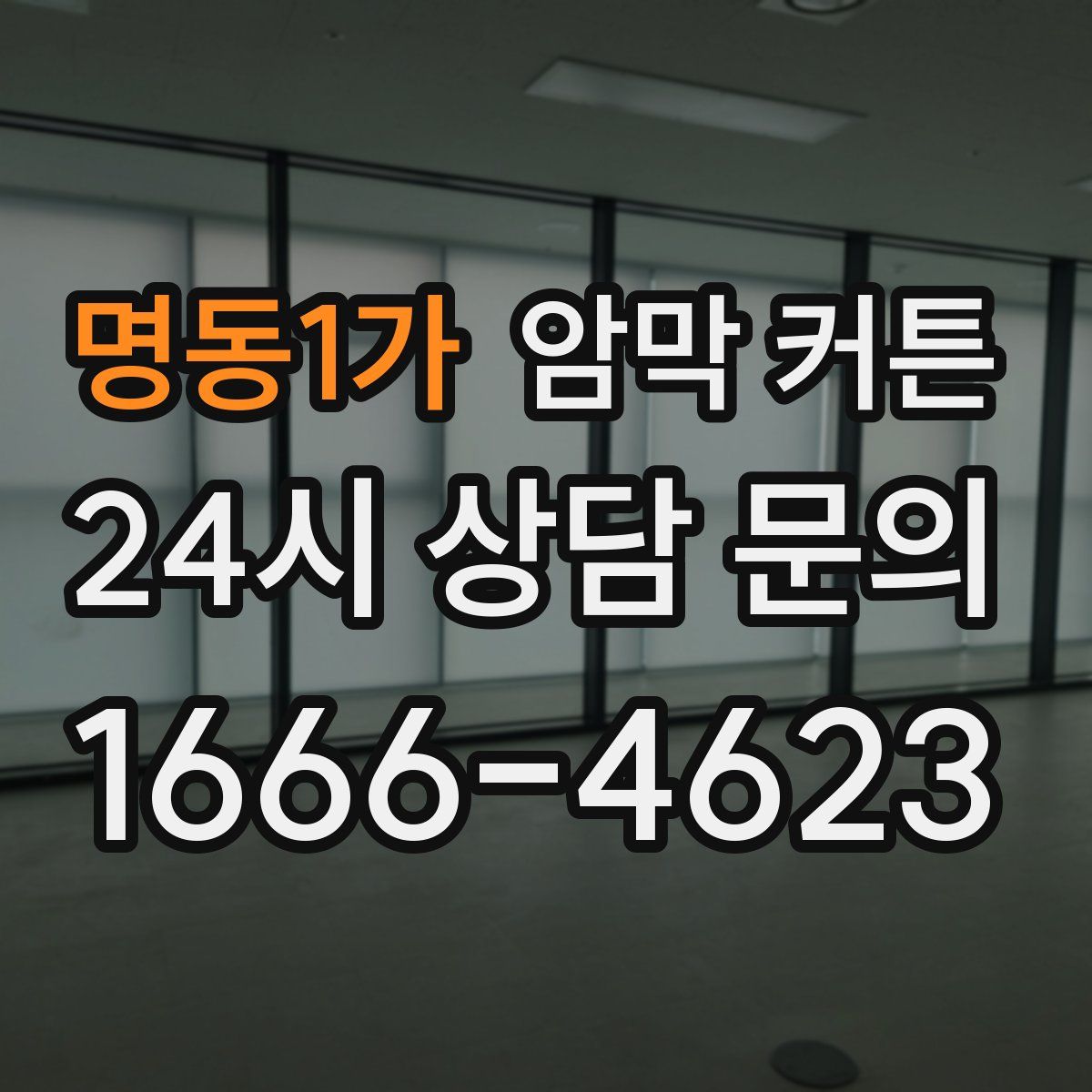 명동1가 암막 커튼