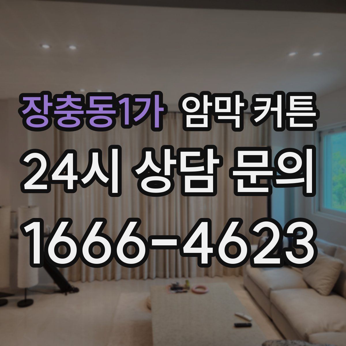장충동1가 암막 커튼