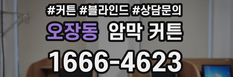 오장동 암막 커튼