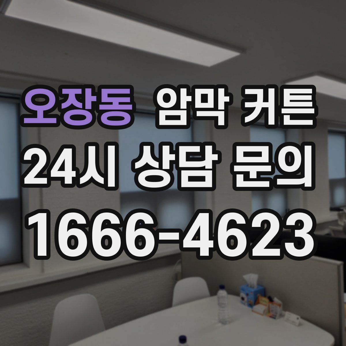 오장동 암막 커튼