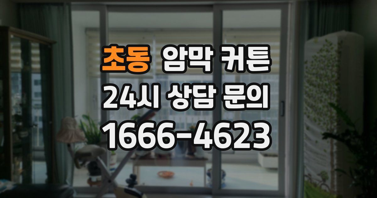 초동 암막 커튼