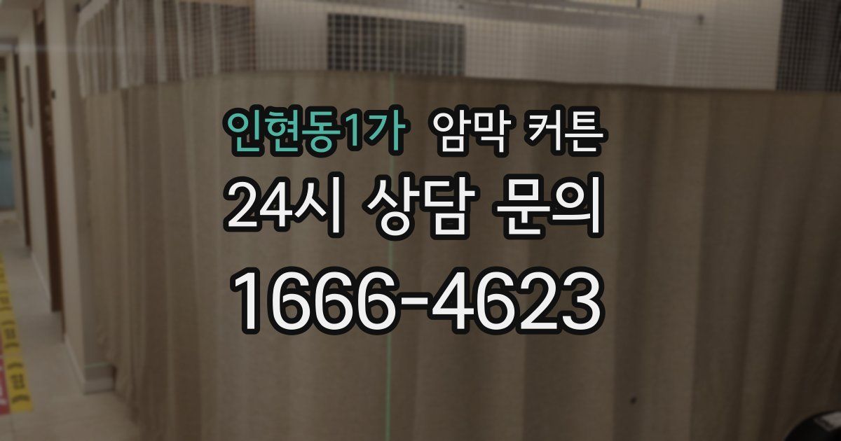 인현동1가 암막 커튼