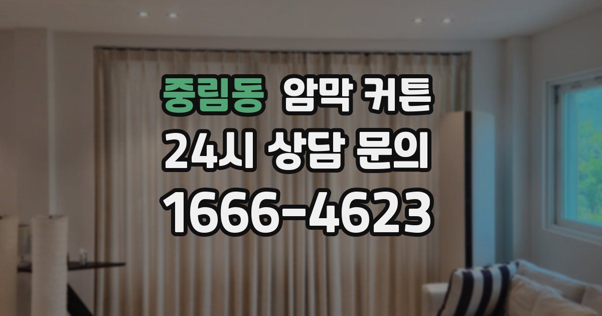 중림동 암막 커튼