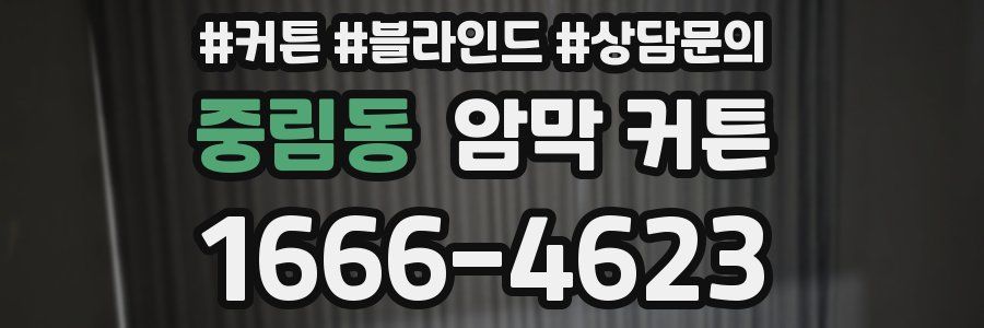 중림동 암막 커튼