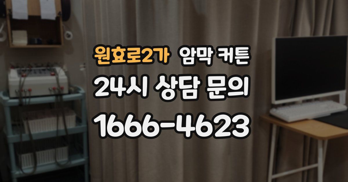 원효로2가 암막 커튼
