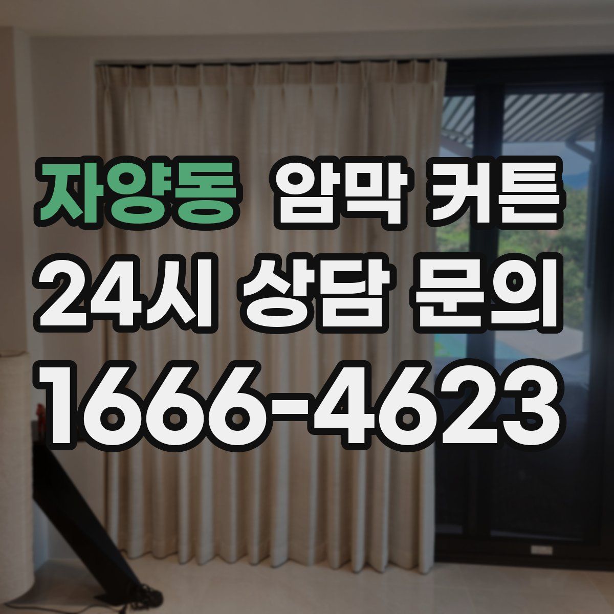 자양동 암막 커튼