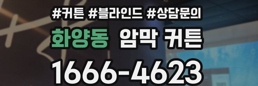 화양동 암막 커튼