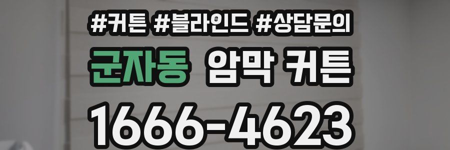 군자동 암막 커튼