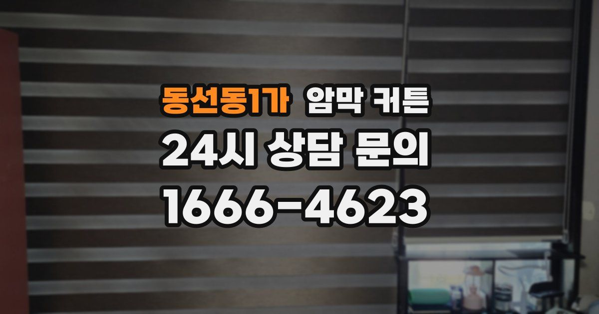 동선동1가 암막 커튼