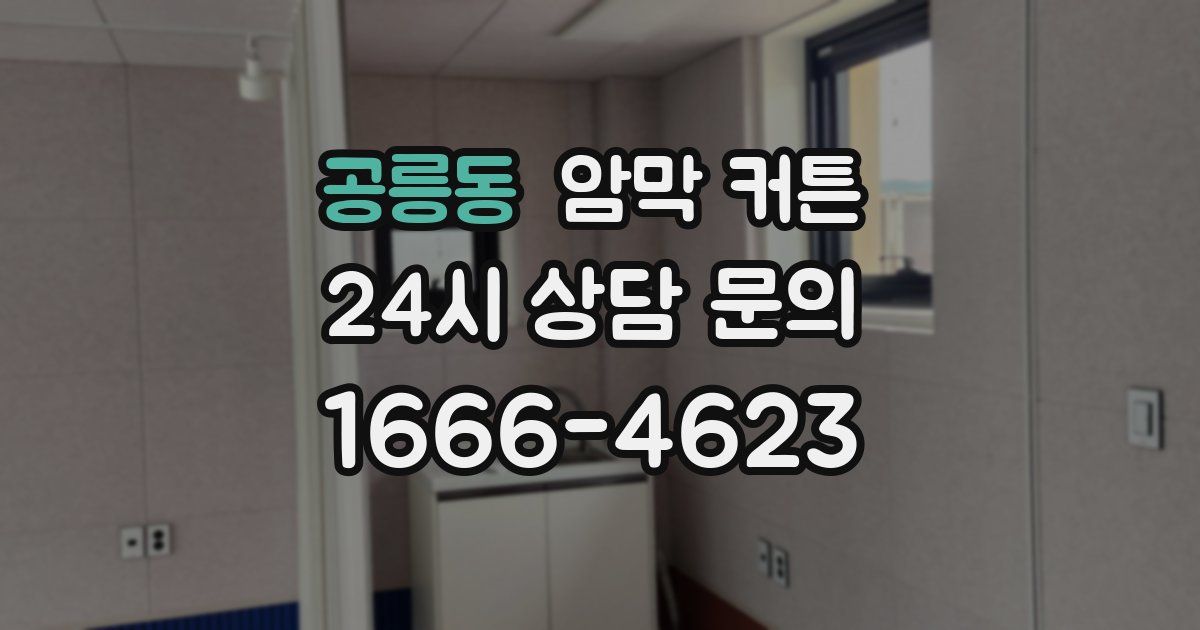 공릉동 암막 커튼