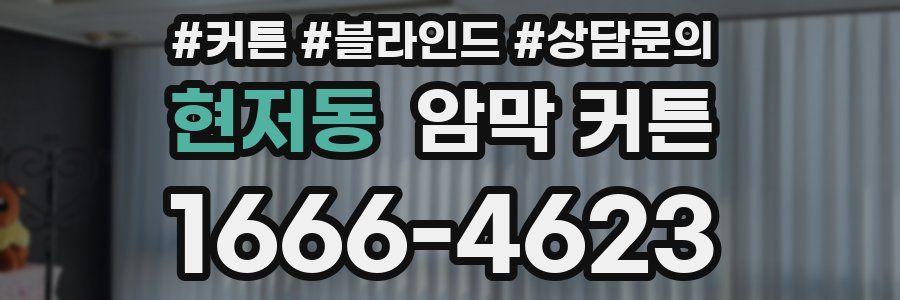 현저동 암막 커튼