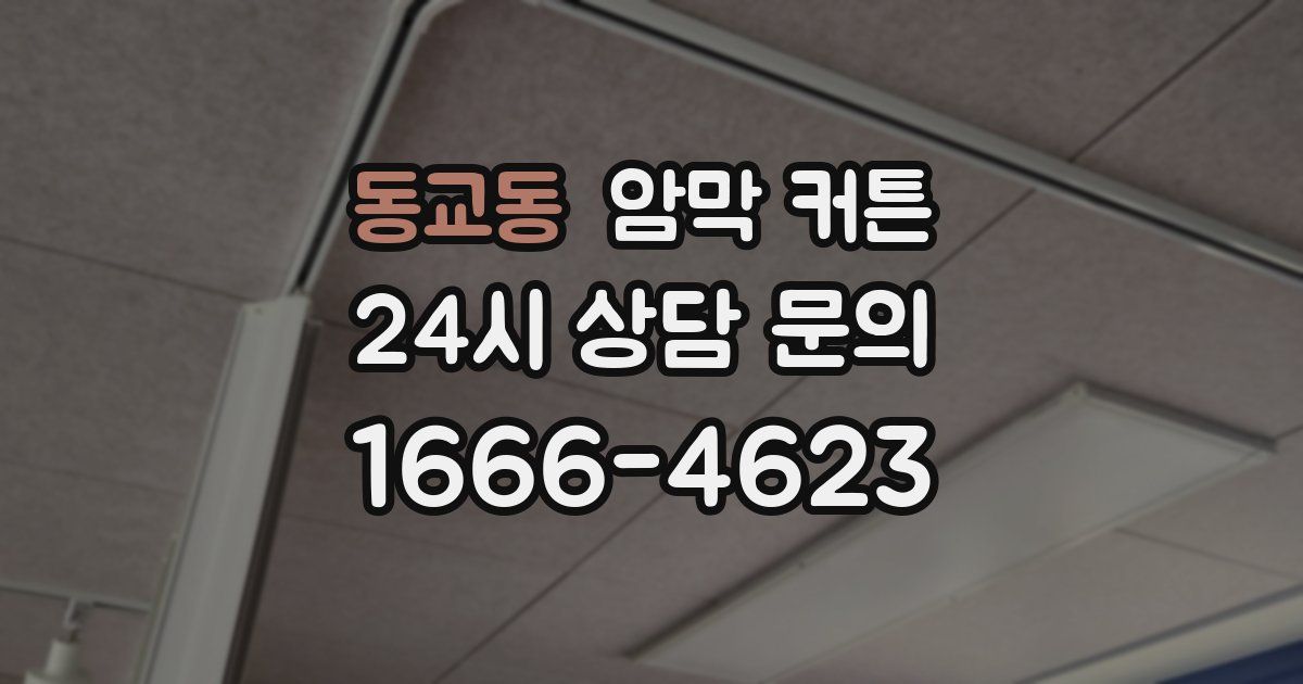 동교동 암막 커튼