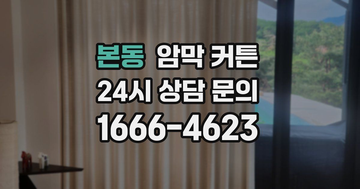 본동 암막 커튼
