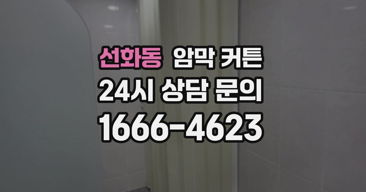 선화동 암막 커튼