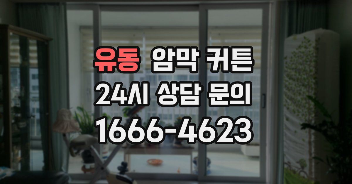 유동 암막 커튼