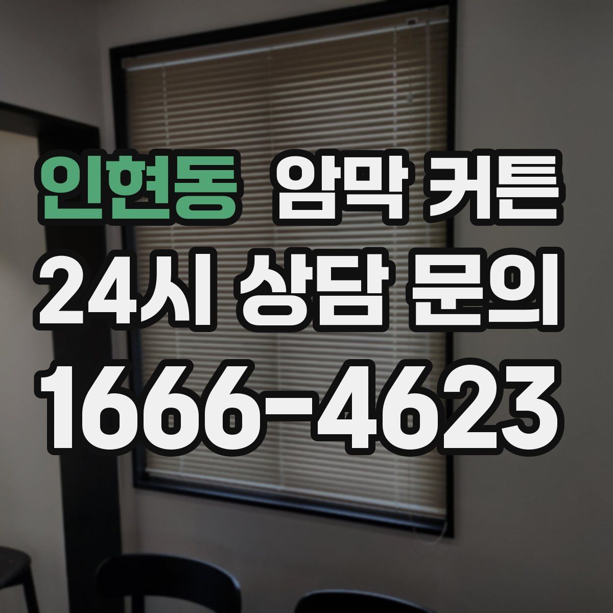 인현동 암막 커튼
