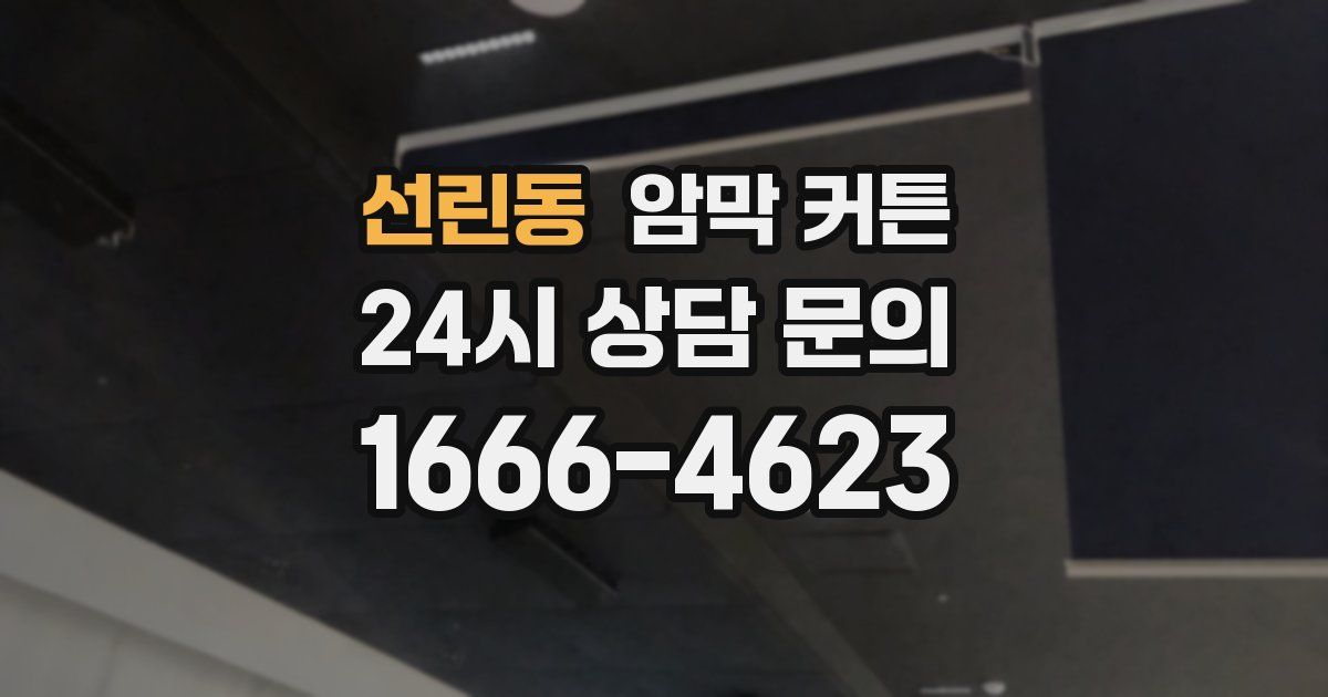 선린동 암막 커튼