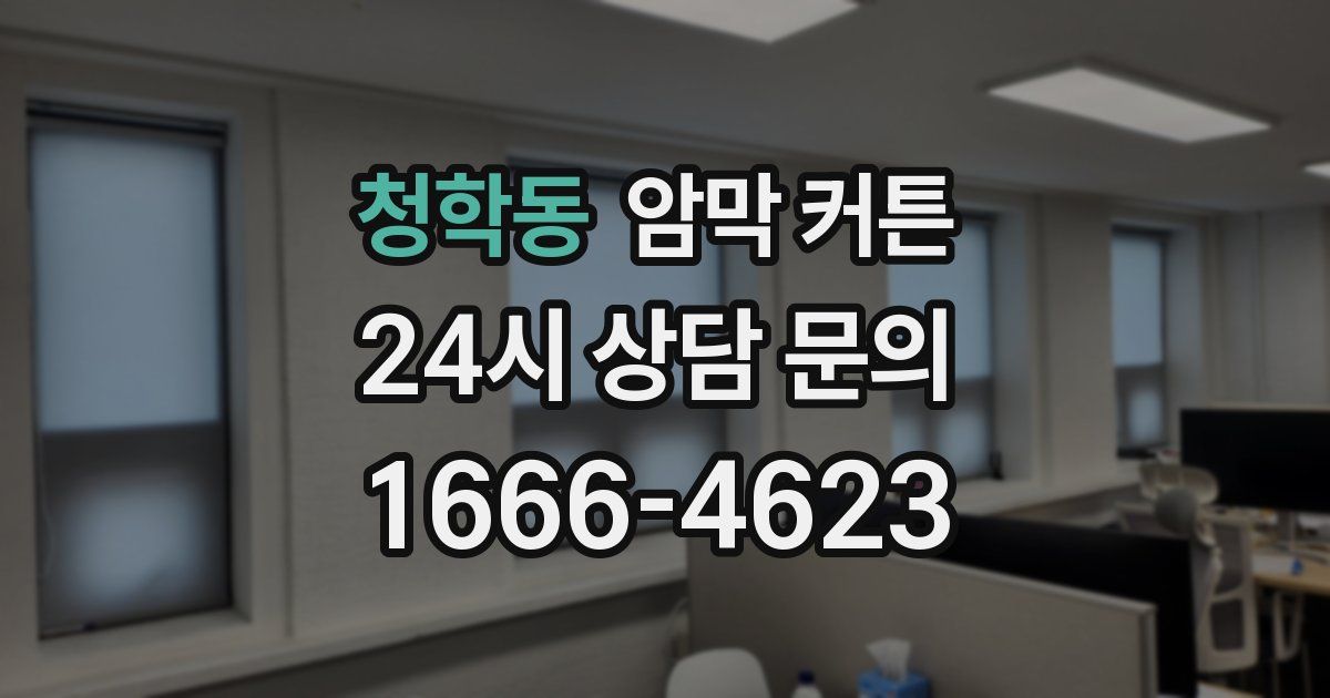 청학동 암막 커튼
