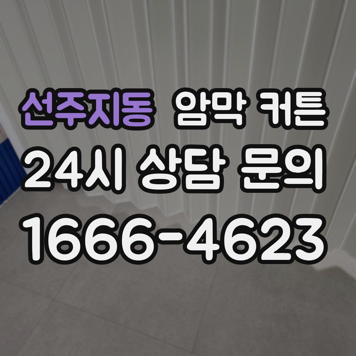 선주지동 암막 커튼