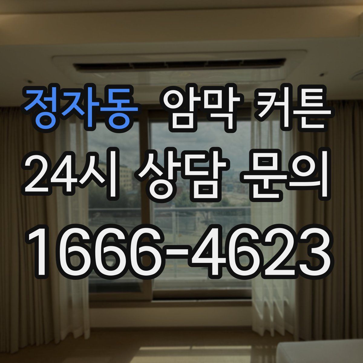 정자동 암막 커튼