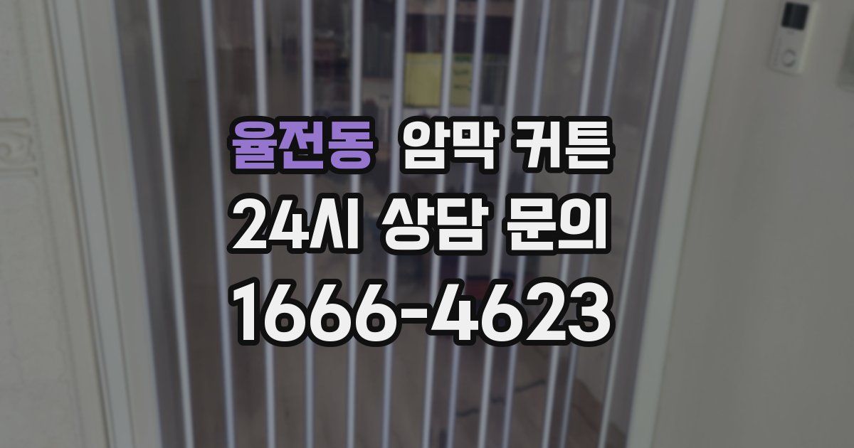 율전동 암막 커튼