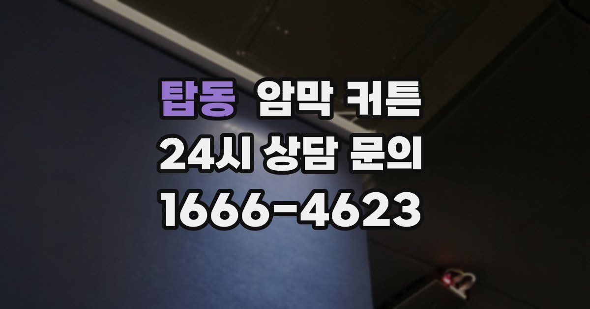 탑동 암막 커튼