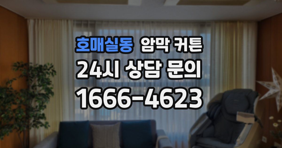 호매실동 암막 커튼