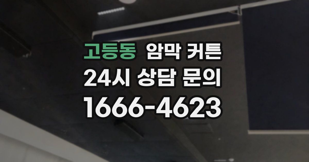 고등동 암막 커튼