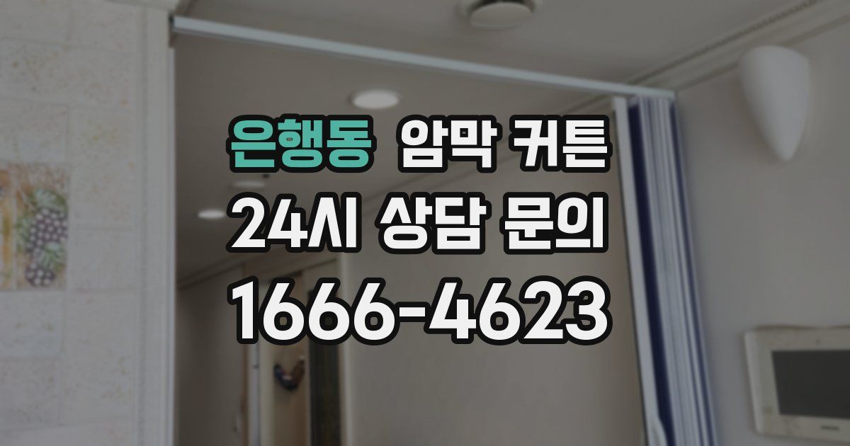 은행동 암막 커튼