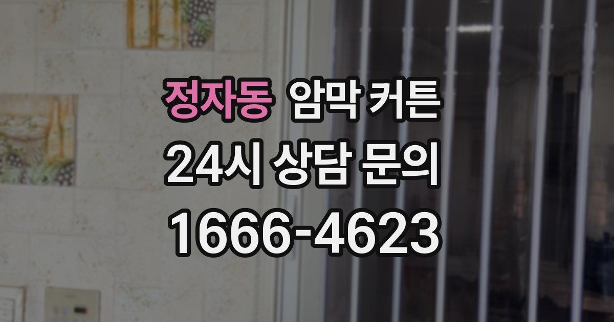 정자동 암막 커튼