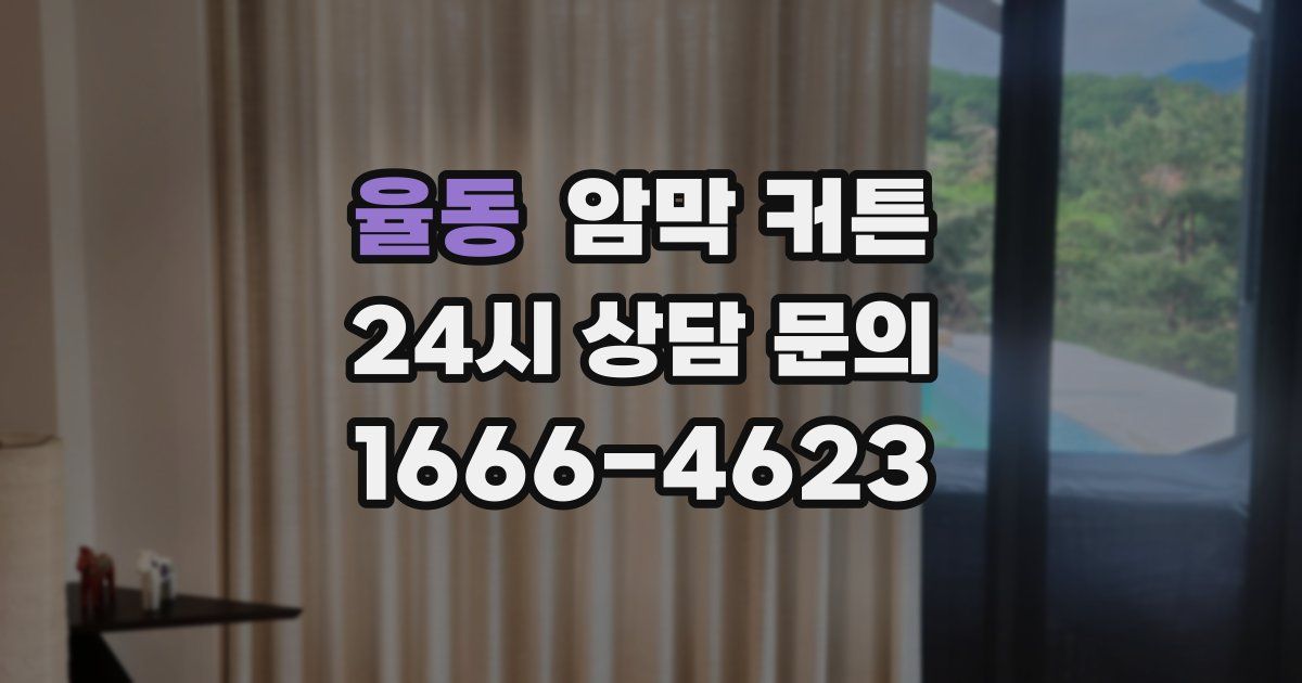 율동 암막 커튼