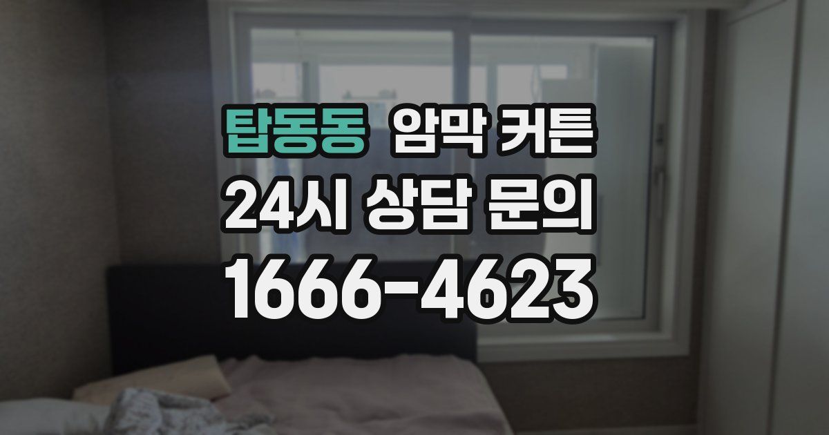 탑동동 암막 커튼