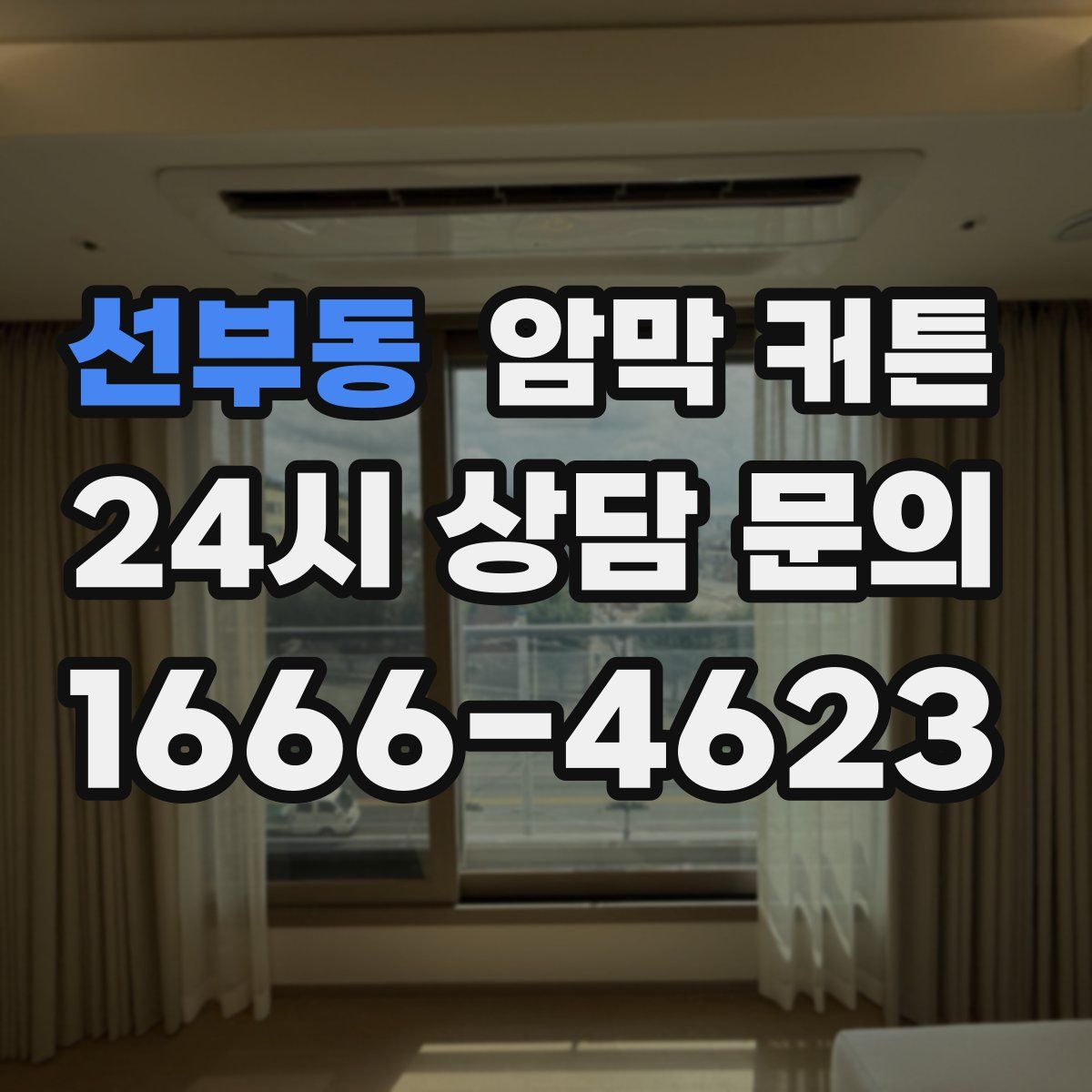 선부동 암막 커튼