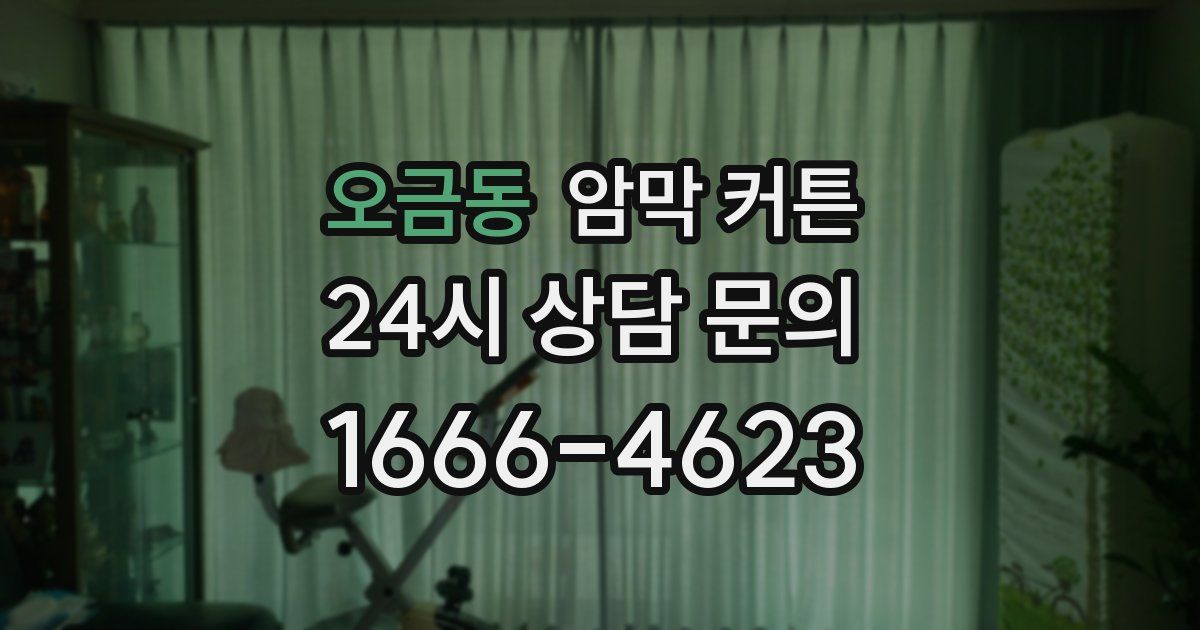 오금동 암막 커튼