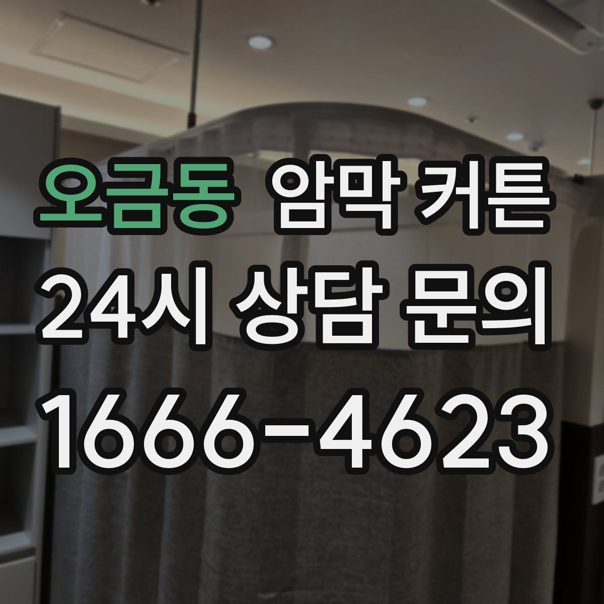 오금동 암막 커튼