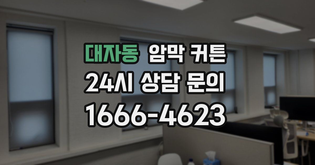 대자동 암막 커튼