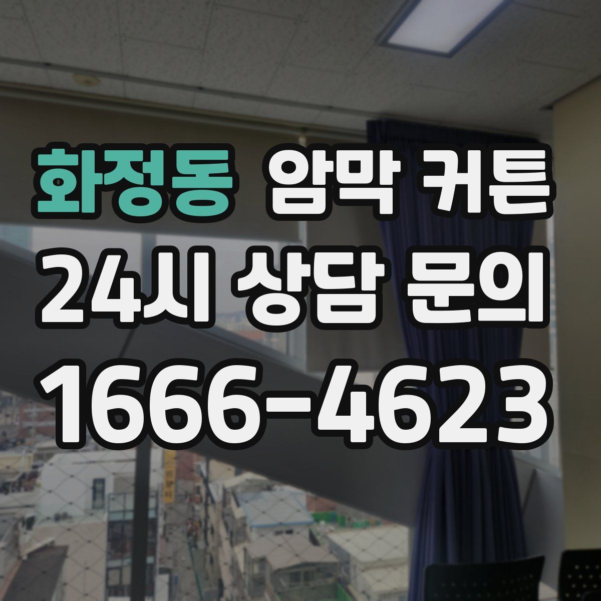 화정동 암막 커튼
