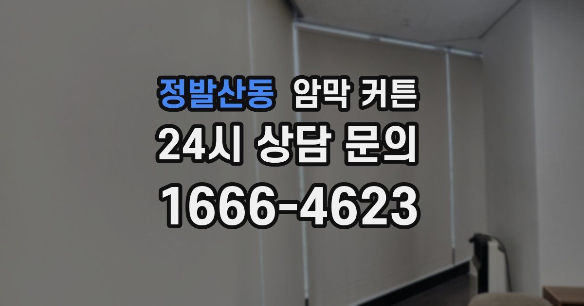 정발산동 암막 커튼