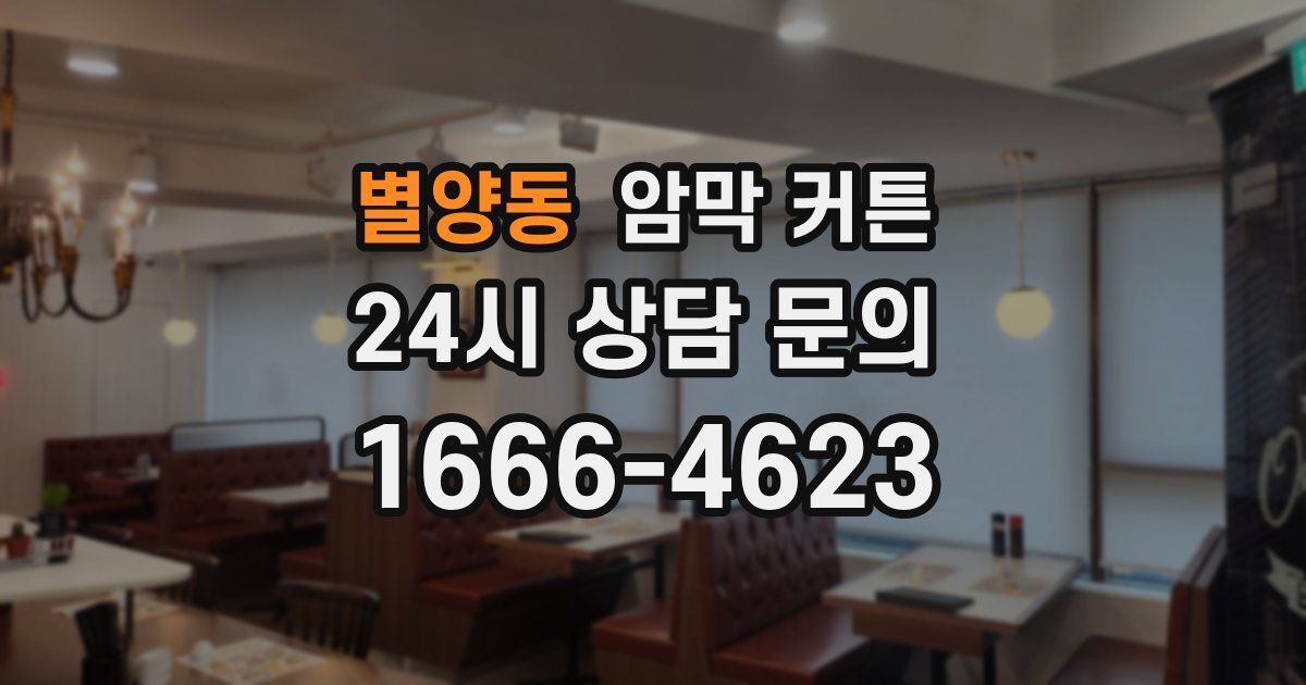 별양동 암막 커튼