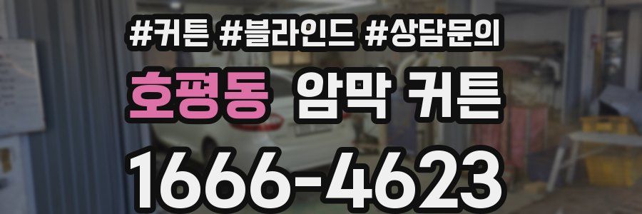 호평동 암막 커튼