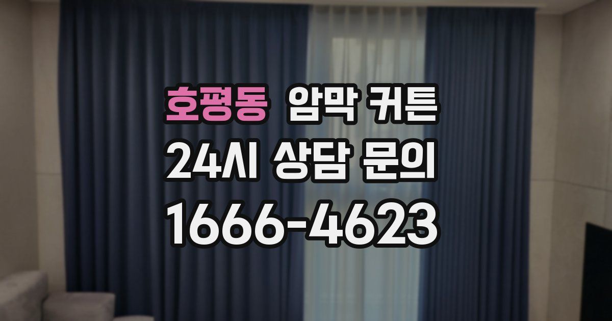 호평동 암막 커튼