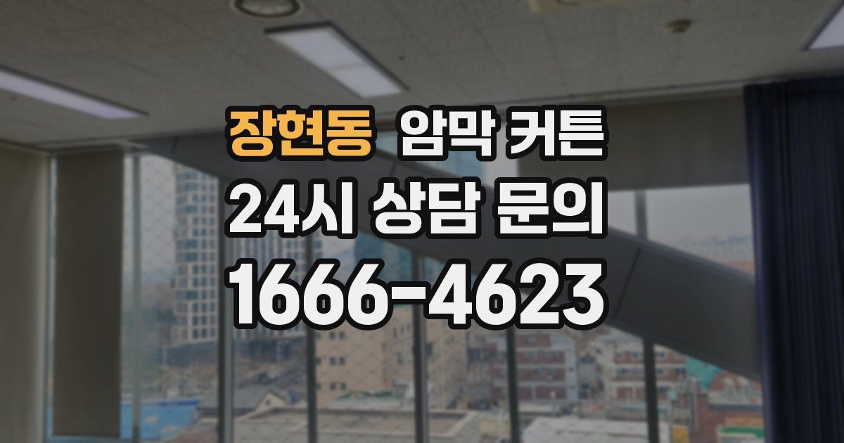 장현동 암막 커튼