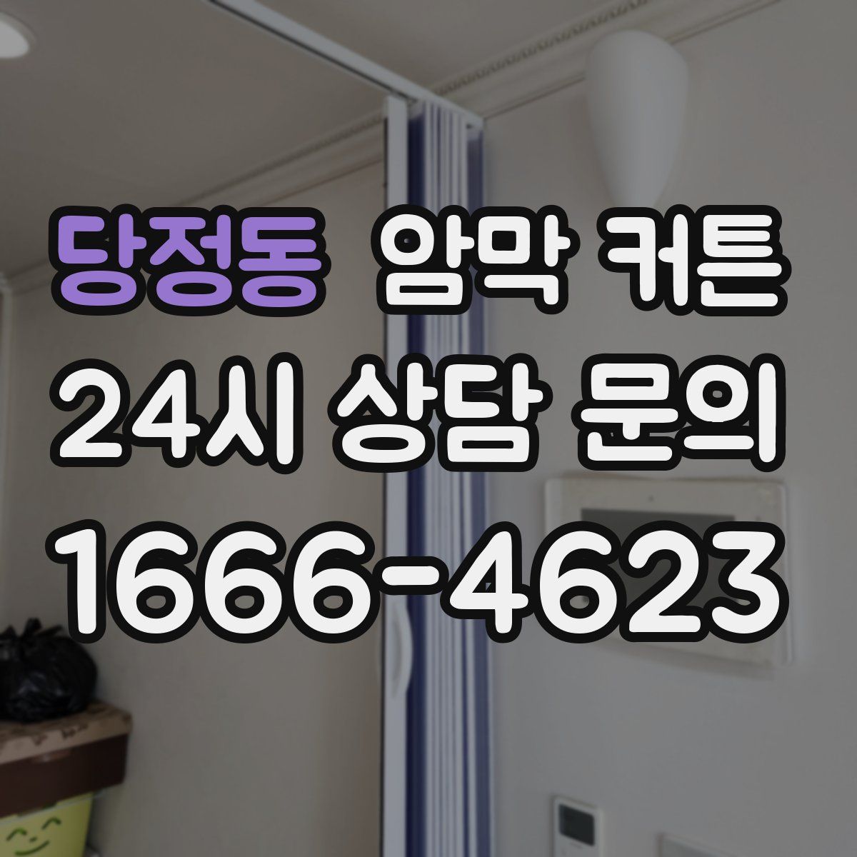 당정동 암막 커튼