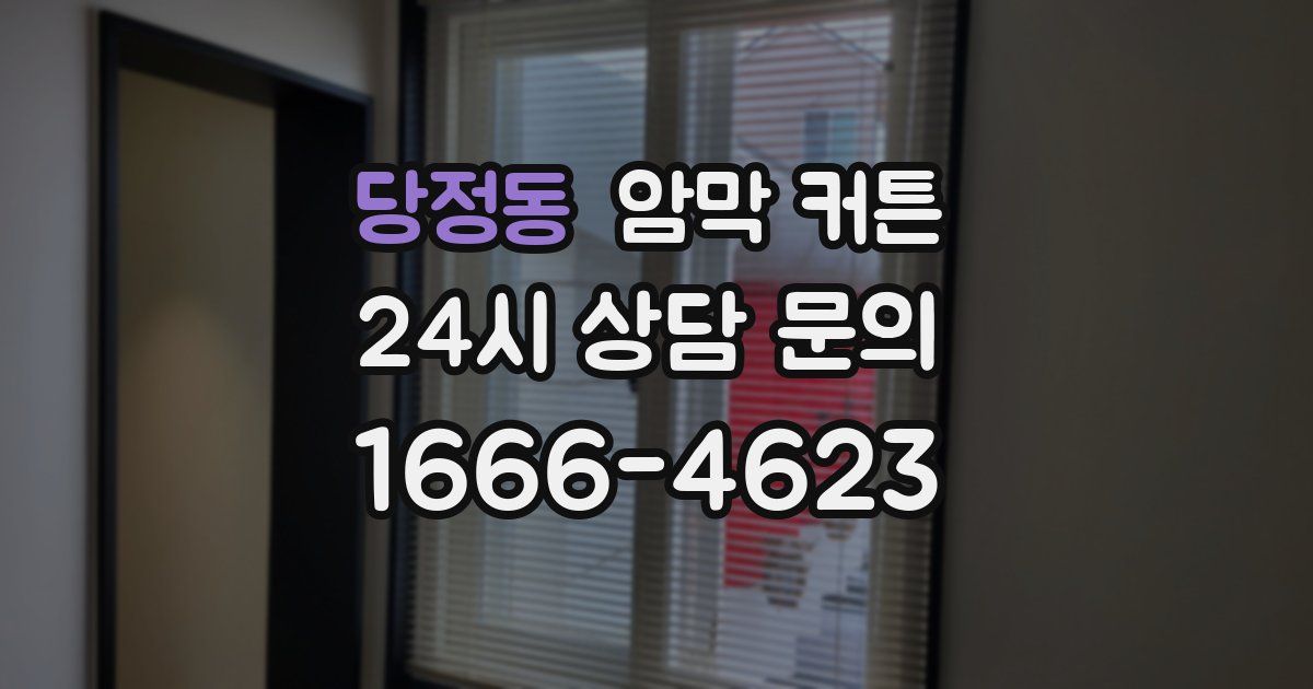 당정동 암막 커튼